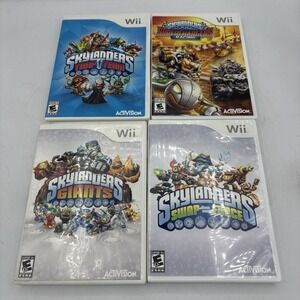 Nintendo Wii Games Skylanders Activision‎ With Cases Lot Of 4